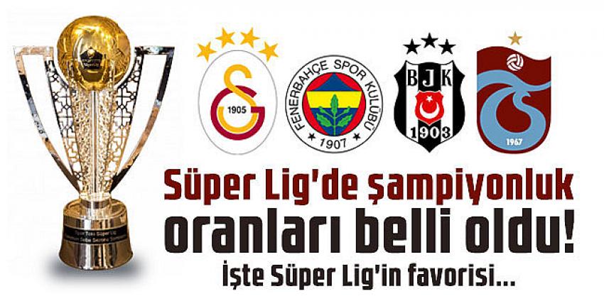 Süper Lig şampiyonluk oranları belli oldu!