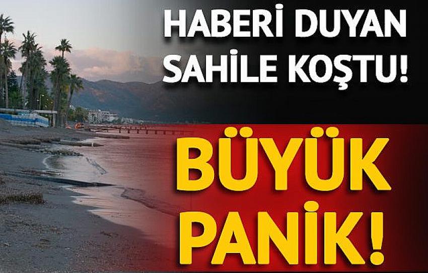 Marmaris'te deniz 20 metre çekildi! Deprem mi olacak?