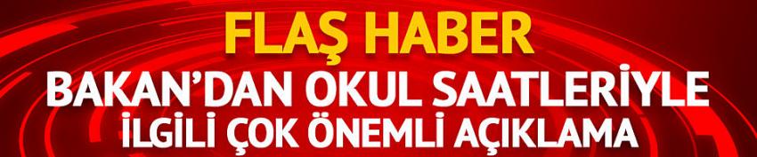 Okul saatleri değişiyor mu?