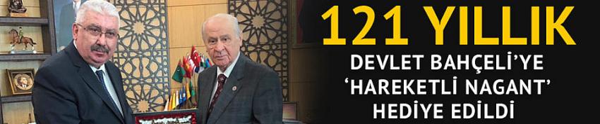 Bahçeli'ye ‘Hareketli Nagant' hediye edildi