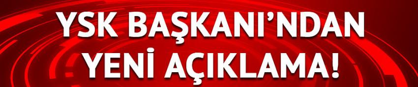  YSK Başkanı Sadi Güven'den yerel seçim açıklaması