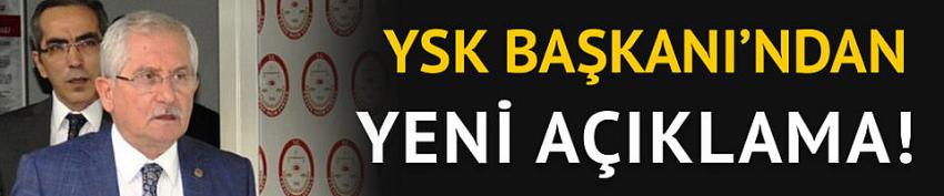 YSK Başkanı Sadi Güven'den açıklama