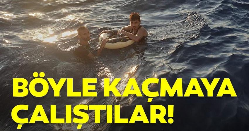 Yunanistan'a yüzerek kaçmaya çalıştılar
