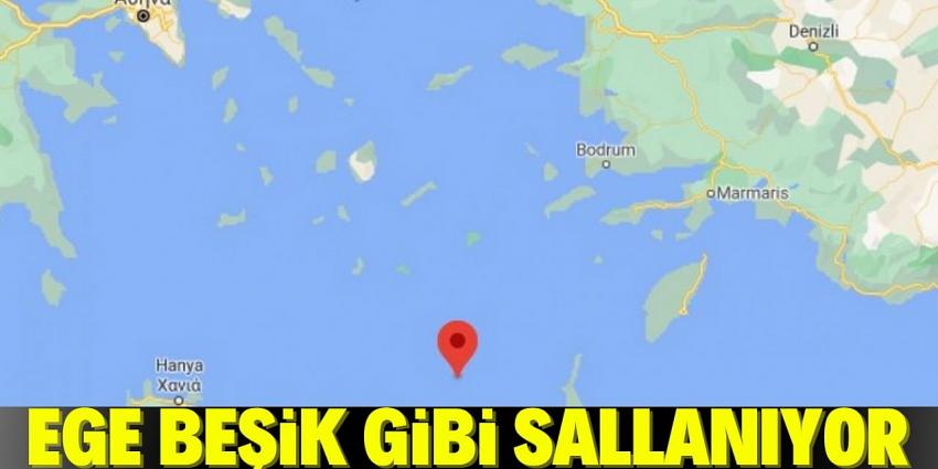 Datça açıklarında 3 ayrı deprem