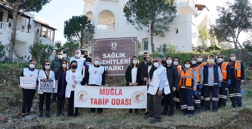PANDEMİ ŞEHİTLERİ ANISINA FİDANLAR DİKİLDİ