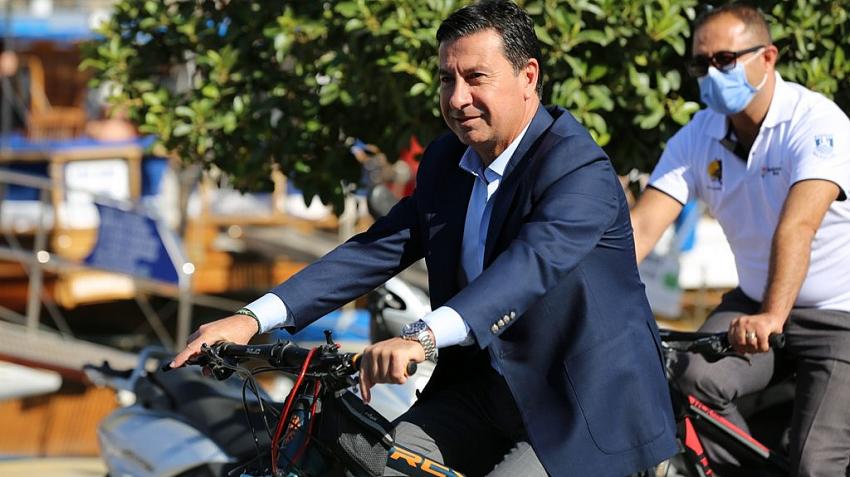 BAŞKAN ARAS AVRUPA HAREKETLİLİK HAFTASINDA PEDAL ÇEVİRDİ