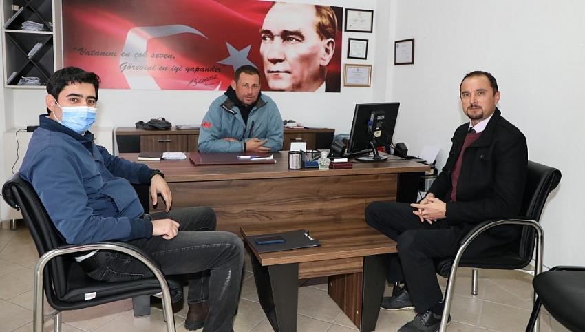 KÜLTÜR VE SOSYAL İŞLER MÜDÜRLÜĞÜ MAHALLE MUHTARLARINI ZİYARET ETTİ