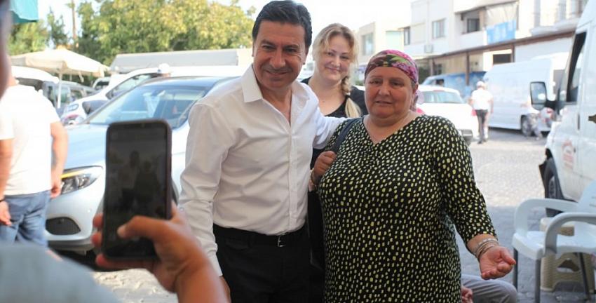 BAŞKAN ARAS, YALIKAVAK PAZARYERİNDE