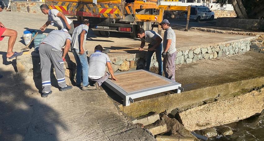 HALK PLAJLARINDA ÇALIŞMALAR ARALIKSIZ SÜRÜYOR