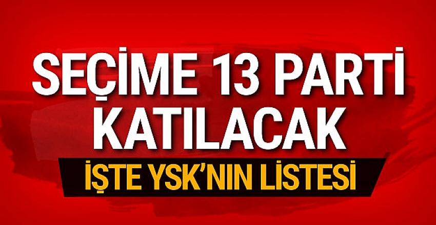 YSK açıkladı yerel seçimlere 13 parti katılabilecek
