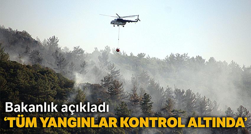 'Ülke genelinde çıkan yangınlar kontrol altında'