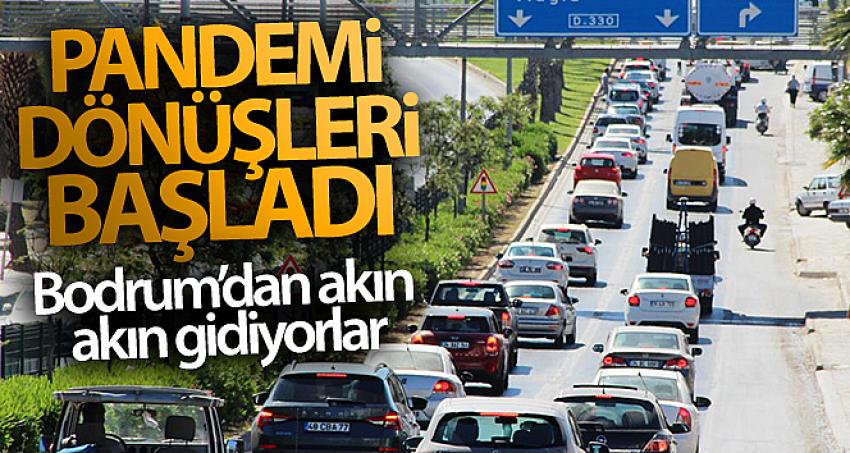 Bodrum'dan akın akın gidiyorlar, pandemi dönüşleri başladı