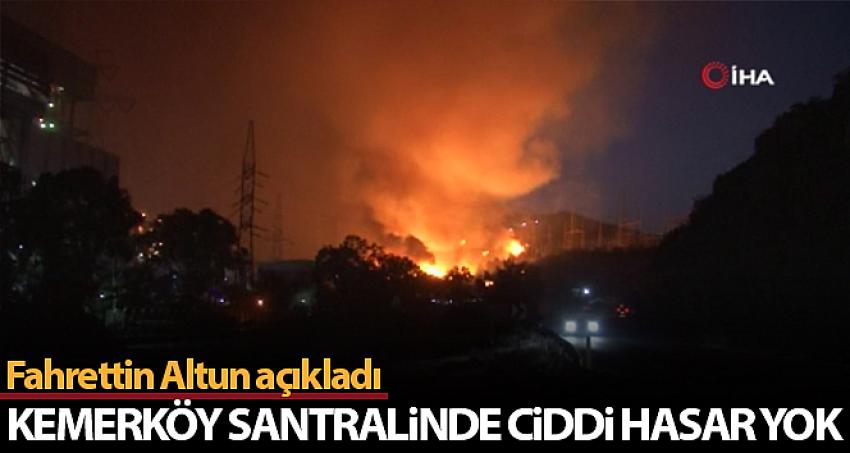 Altun'dan yangında etkilenen Kemerköy termik santrali hakkında açıklama