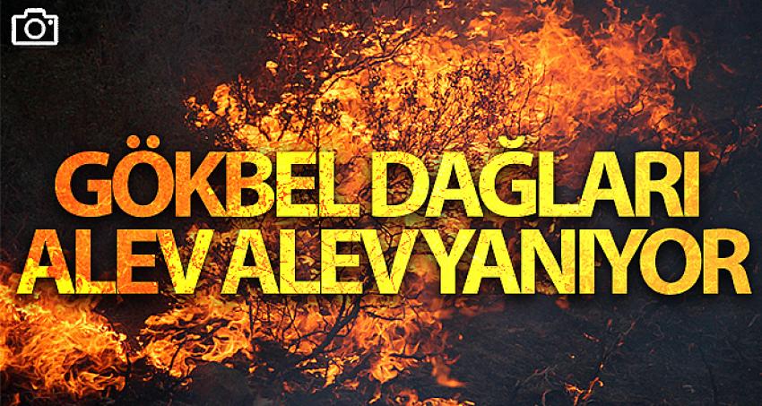 Gökbel Dağları alev alev yanıyor