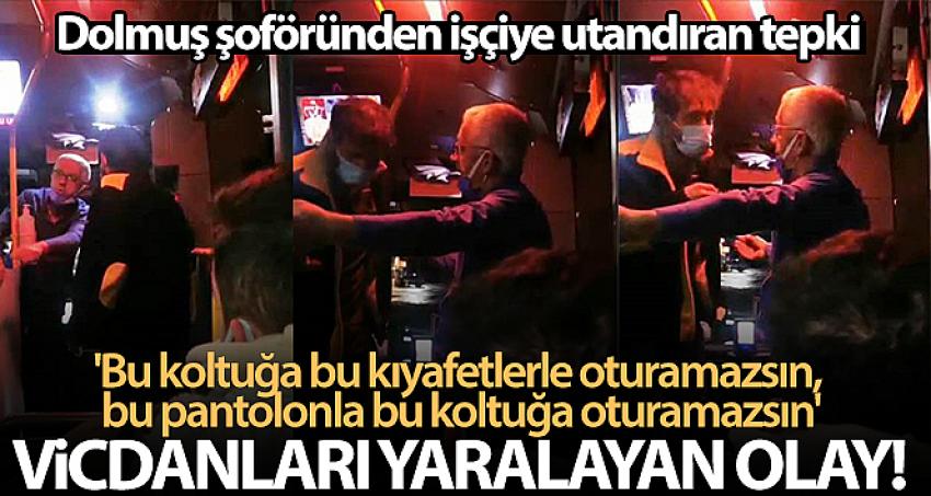 İş kıyafetleriyle toplu taşımaya bindi, şoför kızarak koltukları kirletir diye oturtmadı