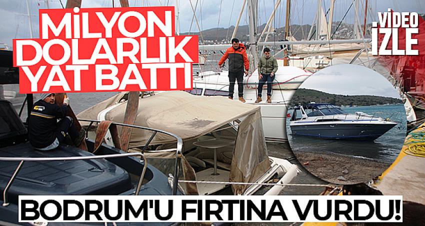 Bodrum'u fırtına vurdu, 