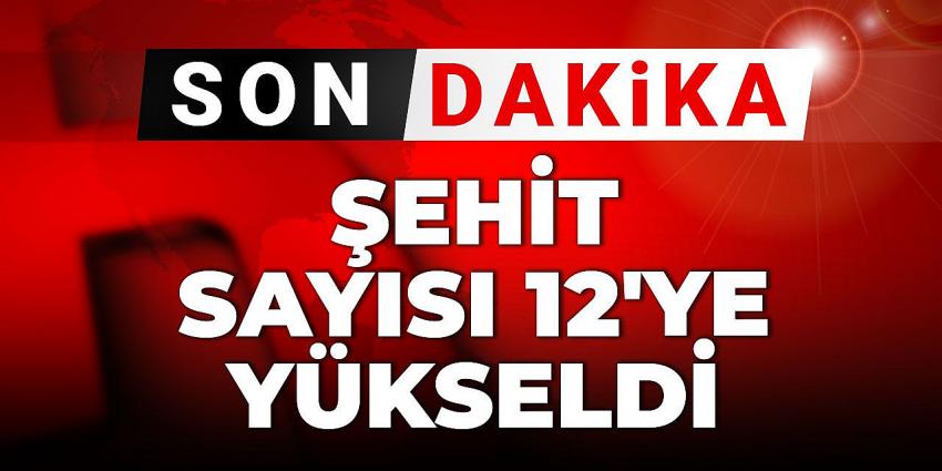  Şehit sayısı 12