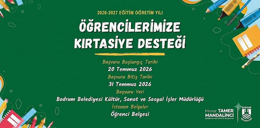 Belediyeden Öğrencilere Kırtasiye Desteği