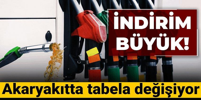 Akaryakıtta tabela değişiyor