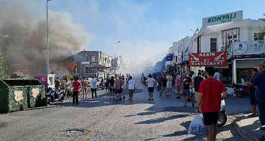 Bodrum'da fırın yangını