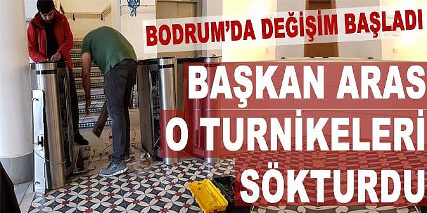Başkan Aras söz verdi, o turnikeler söküldü