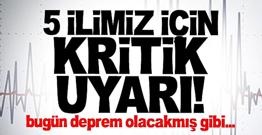 Ege için korkunç deprem uyarısı,5 il hazırlıklı olmalı