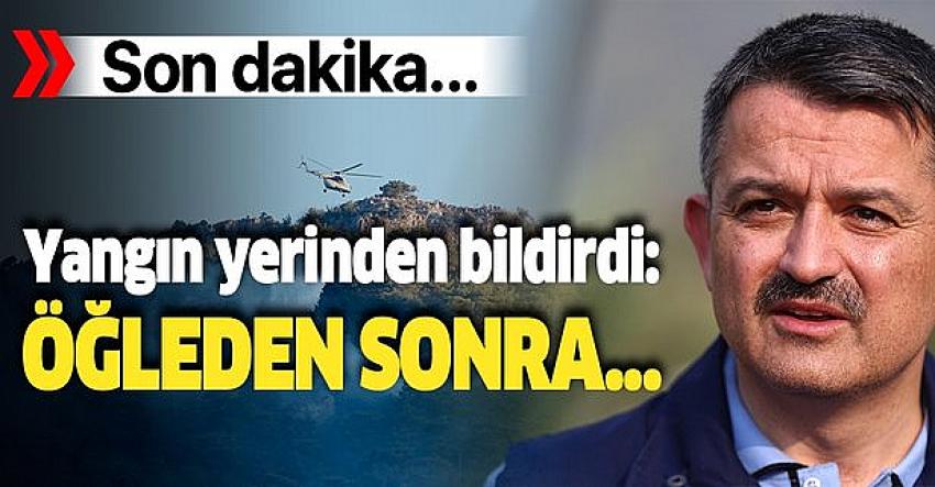 Bakan Pakdemirli'den yangınlar hakkında açıklama