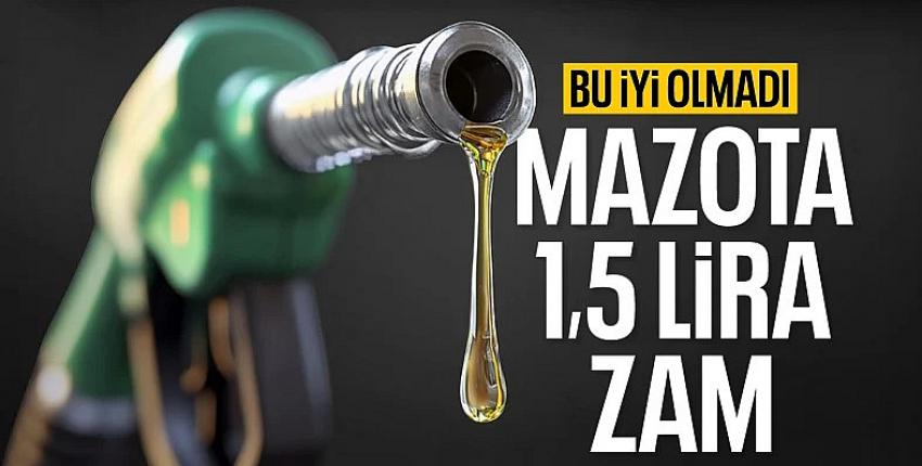 Akaryakıtta tabela değişiyor: Motorine 1,50 TL zam