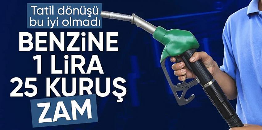 Benzine zam geliyor