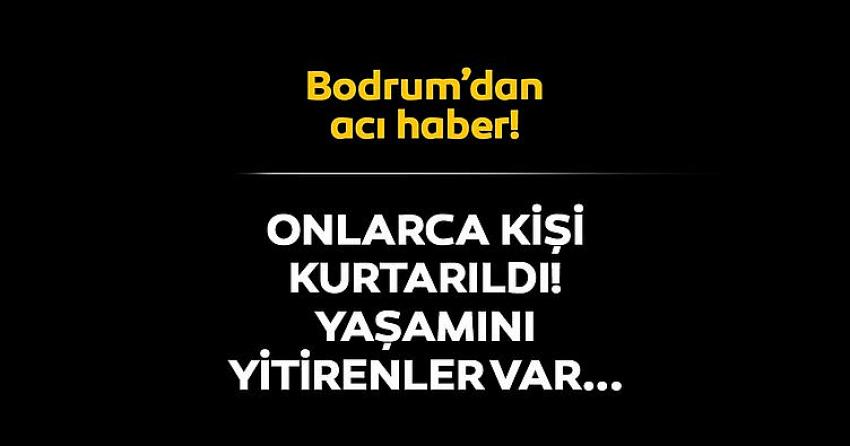 Bodrum'da göçmen teknesi battı