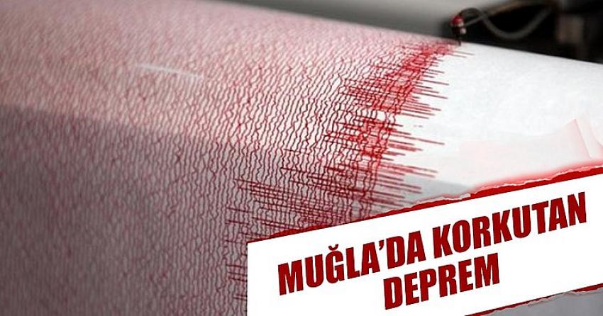 Marmaris'te 4.8 büyüklüğünde deprem
