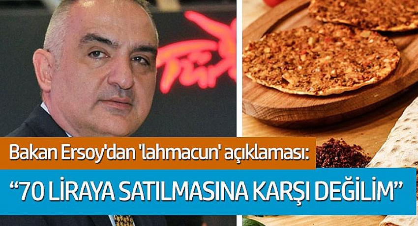 Ersoy: “Ben Bodrum’da 70 liraya satılmasına karşı değilim