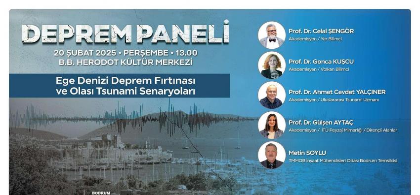 “Deprem Fırtınası ve Olası Tsunami Senaryoları” Konuşulacak