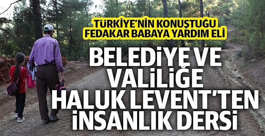  Yol yapan babaya Haluk Levent el uzattı