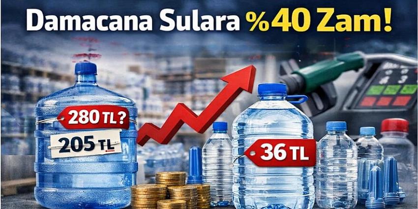 Damacana suya yüzde 40