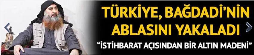 Bağdadi'nin ablası Suriye'de yakalandı!