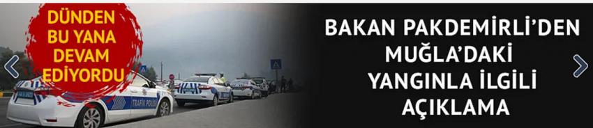 Bakan Pakdemirli'den yangın açıklaması