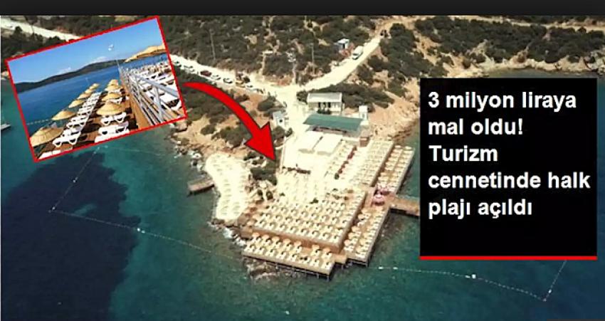 Bodrum Halk Plajı açıldı