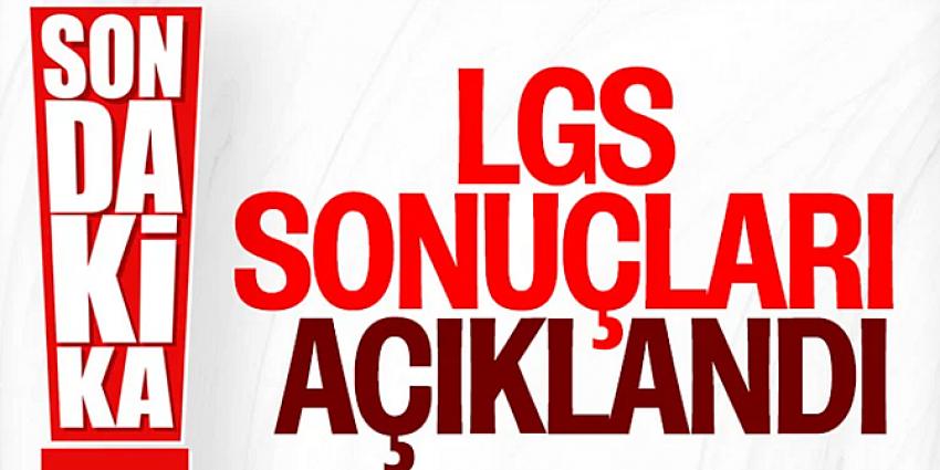 LGS sonuçları açıklandı
