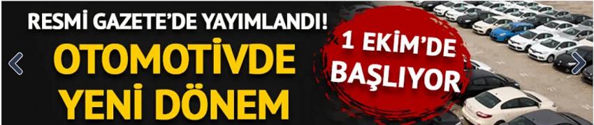  Otomobillerde önemli değişiklik