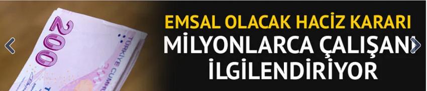 Maaşının tamamı haczedilen işçinin itirazını haklı buldu