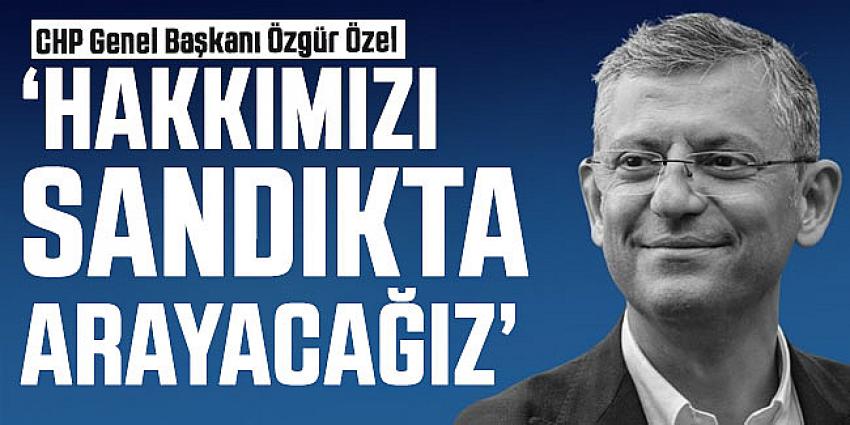 Özgür Özel: Kimseyi ezdirmeyiz