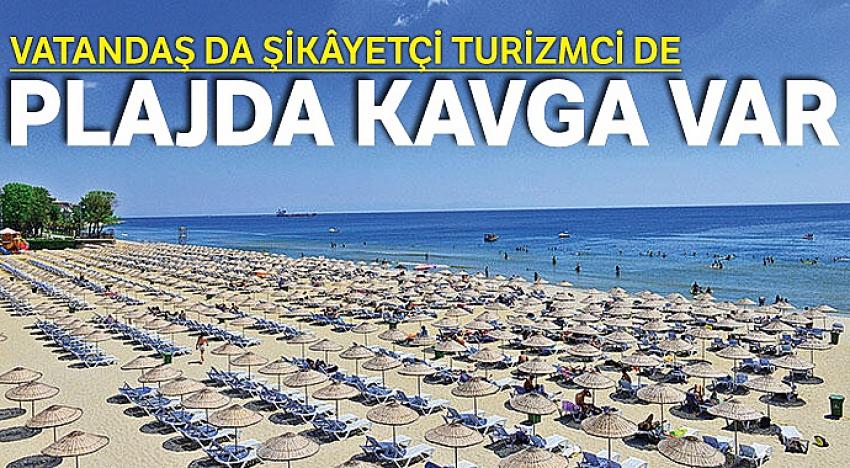 Plajda kavga var