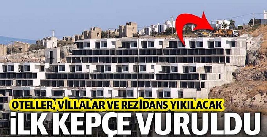 Bodrum'daki milyon dolarlık projeye ilk kepçe vuruldu