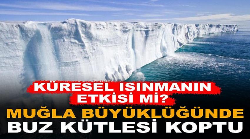 Antartika'da Muğla büyüklüğünde bir buz kütlesi koptu