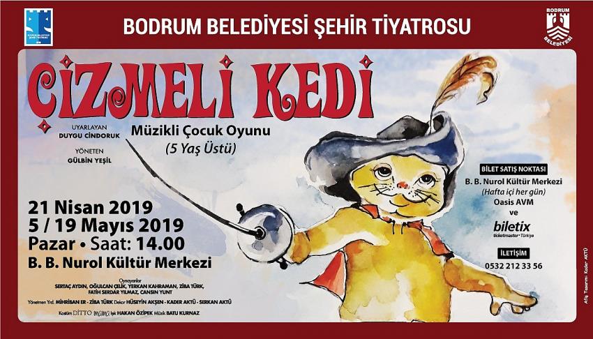 “Çizmeli Kedi” çocuk tiyatrosu Nurol Kültür Merkezi’nde 
