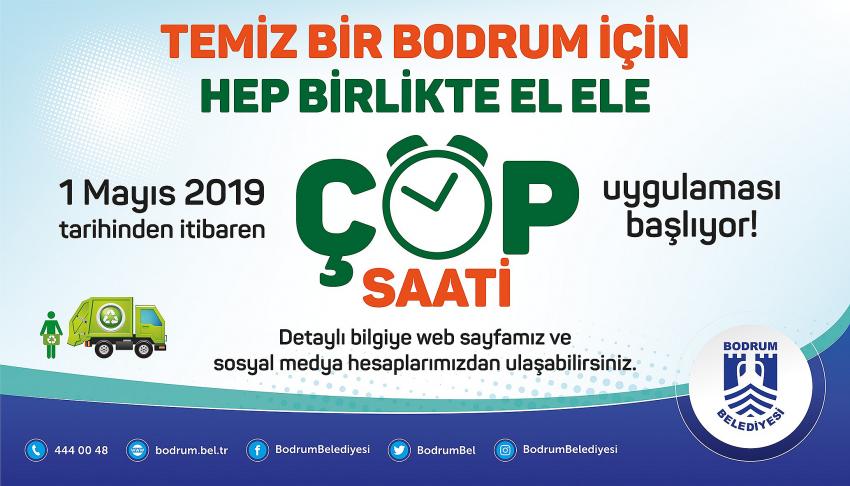 Bodrum’da 'çöp saati' uygulaması başlıyor 