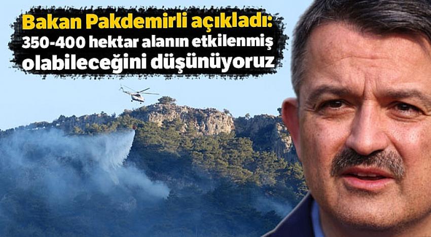 Muğla'daki orman yangını hakkında açıklama