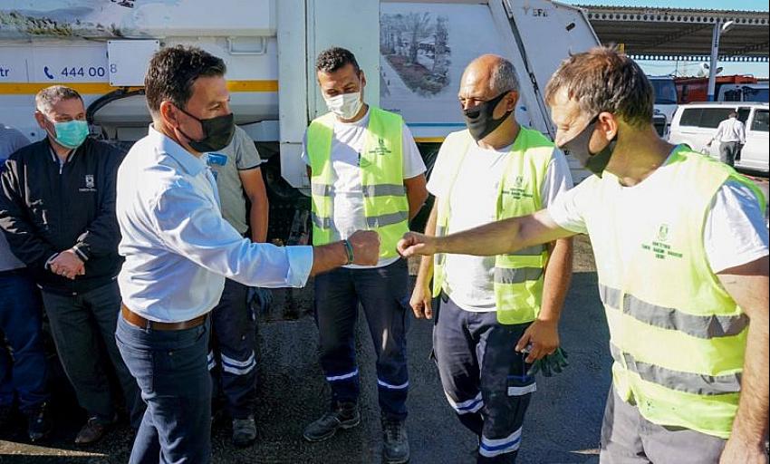 BAŞKAN ARAS, ÇALIŞANLARINI YANLIZ BIRAKMADI