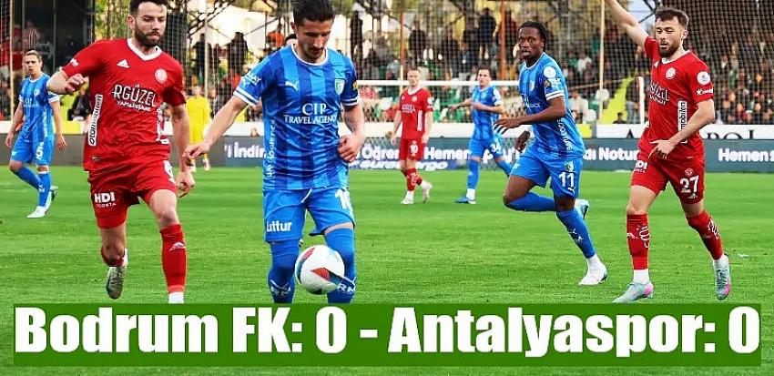 Bodrum FK kalesini yine gole kapadı
